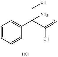2-amino-3-hydroxy-2-phenylpropanoic acid hydrochloride 结构式
