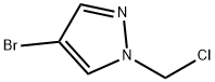 4-bromo-1-(chloromethyl)pyrazole 结构式