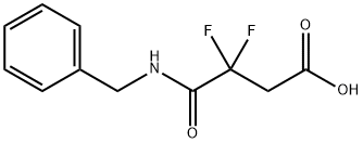 4-(苄氨基)-3,3-二氟-4-氧代丁酸 结构式