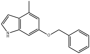 6-(苄氧基)-4-甲基-1H-吲哚 结构式