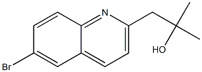 1-(6-bromoquinolin-2-yl)-2-methylpropan-2-ol 结构式