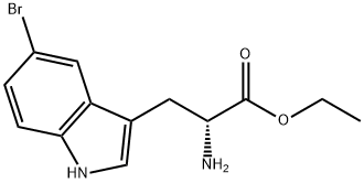 D-5-溴色氨酸乙酯 结构式