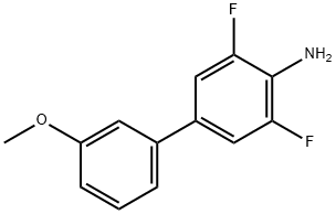 3,5-二氟-3'-甲氧基-[1,1'-联苯] -4-胺 结构式