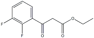 2,3-二氟苯甲酰乙酸乙酯 结构式