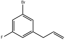 1-烯丙基-3-溴-5-氟苯 结构式