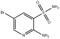 3-PYRIDINESULFONAMIDE, 2-AMINO-5-BROMO- 结构式