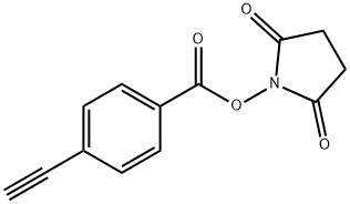 2,5-DIOXOPYRROLIDIN-1-YL 4-ETHYNYLBENZOATE 结构式
