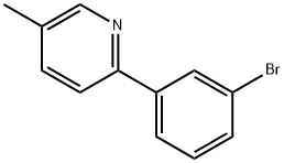 2-(3-溴苯基)-5-甲基吡啶 结构式