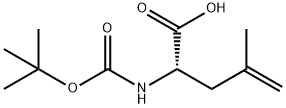 (S)-2-(Boc-amino)-4-methyl-4-pentenoic acid 结构式