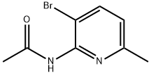 N-(3-bromo-6-methylpyridin-2-yl)acetamide 结构式