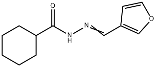 N'-(3-furylmethylene)cyclohexanecarbohydrazide 结构式