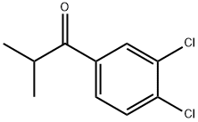 1-(3,4-二氯苯基)-2-甲基丙-1-酮 结构式