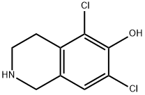 5,7-二氯-6-羟基-1,2,3,4-四氢异喹啉 结构式