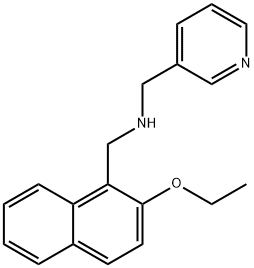 1-(2-乙氧基萘-1-基)-N-(吡啶-3-基甲基)甲胺 结构式