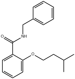 N-benzyl-2-(3-methylbutoxy)benzamide 结构式
