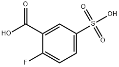 2-氟-5-磺基苯甲酸 结构式