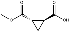 (+)-(1S,2S)-cyclopropane-1,2-dicarboxylic acid monomethyl ester 结构式