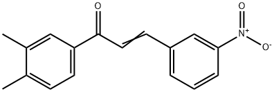 (2E)-1-(3,4-dimethylphenyl)-3-(3-nitrophenyl)prop-2-en-1-one 结构式