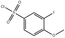 3-iodo-4-methoxybenzene-1-sulfonyl chloride 结构式