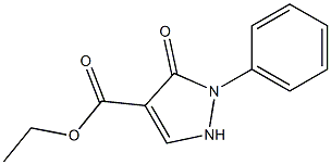 1H-Pyrazole-4-carboxylic acid, 2,5-dihydro-5-oxo-1-phenyl-, ethyl ester 结构式