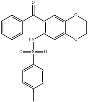 N-(7-benzoyl-2,3-dihydro-1,4-benzodioxin-6-yl)-4-methylbenzenesulfonamide