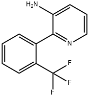2-(2-(三氟甲基)苯基)吡啶-3-胺 结构式