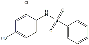 Benzenesulfonamide, N-(2-chloro-4-hydroxyphenyl)- 结构式