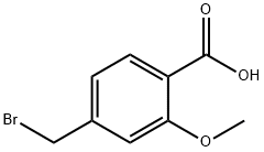 4-(溴甲基)-2-甲氧基苯甲酸 结构式