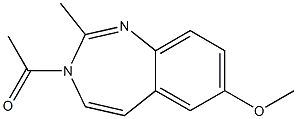 3H-1,3-Benzodiazepine, 3-acetyl-7-methoxy-2-methyl- 结构式