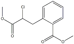 2-(2-Chloro-2-methoxycarbonyl-ethyl)-benzoic acid methyl ester 结构式