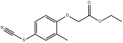 ethyl 2-(2-methyl-4-thiocyanatophenoxy)acetate 结构式