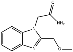 2-(2-(METHOXYMETHYL)-1H-BENZO[D]IMIDAZOL-1-YL)ACETAMIDE 结构式