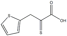 2-Thiophenepropanoicacid, a-thioxo- 结构式