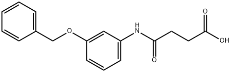 4-{[3-(benzyloxy)phenyl]amino}-4-oxobutanoic acid 结构式