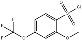 2-甲氧基-4-(三氟甲氧基)苯磺酰氯 结构式