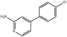 4-(4-chlorophenyl)pyridin-2-amine 结构式