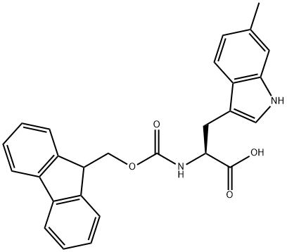 FMOC-L-6-甲基色氨酸 结构式