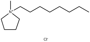 N-甲基-1-辛基吡咯烷氯化物 结构式