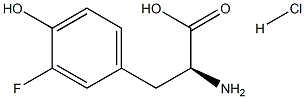 L-3-氟酪氨酸盐酸盐 结构式