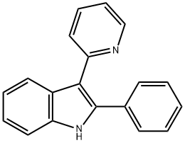 2-苯基-3-(2-吡啶基)吲哚 结构式