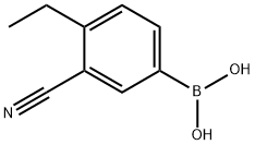 3-cyano-4-ethylphenylboronic acid 结构式