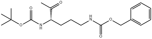 (S)-Benzyl tert-butyl (5-oxohexane-1,4-diyl)dicarbamate 结构式