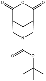 2,4-二氧代-3-氧杂-7-氮杂二环3.3.1壬烷-7-羧酸叔丁酯 结构式