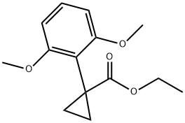 ethyl1-(2,6-dimethoxyphenyl)cyclopropane-1-carboxylate 结构式