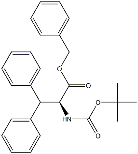 N-Boc-3,3-diphenyl-L-alanine benzyl ester 结构式