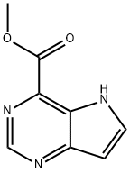 5H-吡咯并[3,2-D]嘧啶-4-羧酸甲酯 结构式