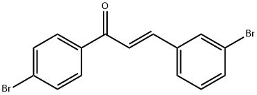 (2E)-3-(3-bromophenyl)-1-(4-bromophenyl)prop-2-en-1-one 结构式