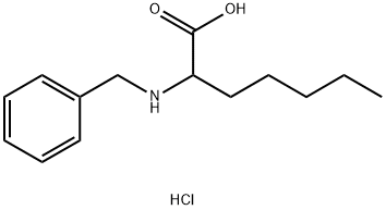 N-苄基-RS-2-氨基庚酸盐酸盐 结构式