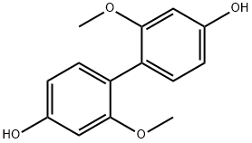 2,2'-Dimethoxy-[1,1'-biphenyl]-4,4'-diol 结构式