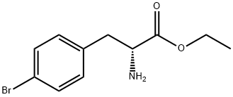 D-4-溴苯丙氨酸乙酯 结构式